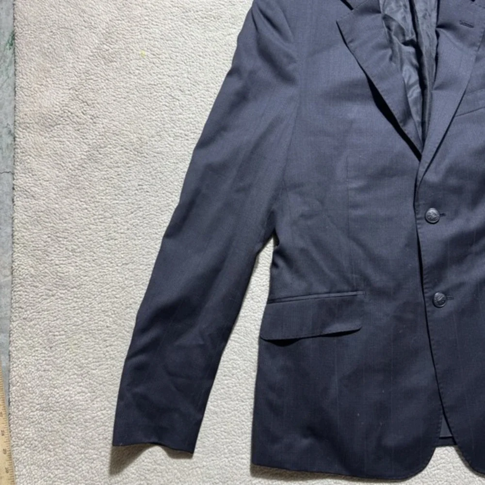 Rag &‎ Bone Blazer Mens 38 Black Two Button Wool Blend For Barneys Jacket Collar